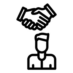 Companionship vector icon illustration of Friendship iconset.