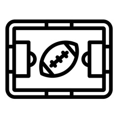 Rugby Stadium vector icon illustration of Rugby iconset.