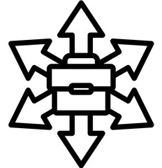 Market Expansion vector icon illustration of Business Analytics iconset.