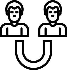 Customer Acquisition vector icon illustration of Business Analytics iconset.