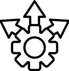 Expansion vector icon illustration of Business Analytics iconset.