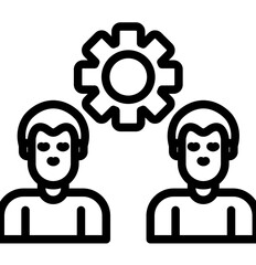 Synergy vector icon illustration of Business Analytics iconset.