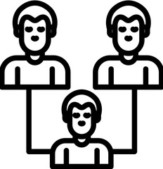 Coordination vector icon illustration of Business Analytics iconset.