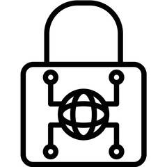 Network Encryption vector icon illustration of Networking iconset.