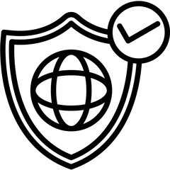 Network Security vector icon illustration of Networking iconset.