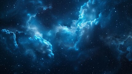 Obraz premium Illustration depicting a night sky with stars. Modern astronomy illustration with watercolor strokes.