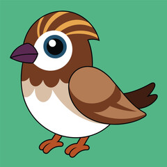  Eurasian tree sparrow vector