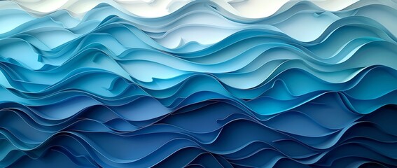 Fototapeta premium An ocean texture Japanese wave pattern with wood cut style. Seamless pattern with ocean texture.