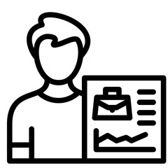 Employee Performance vector icon illustration of Business Training iconset.