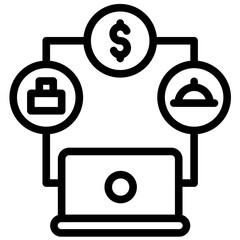 Gig Economy vector icon illustration of Gig Economy iconset.