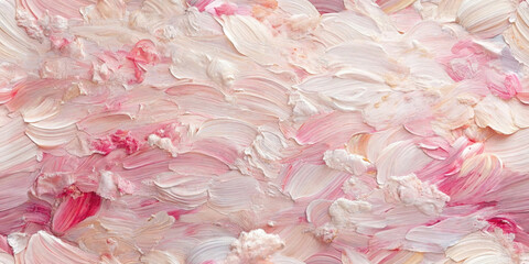 "Pink Cloud" Seamless Pattern:  Delicate strokes of pink and white create an airy texture