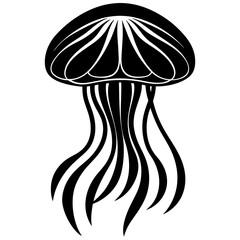 Jellyfish Vector Illustration: Underwater Marine Life Design