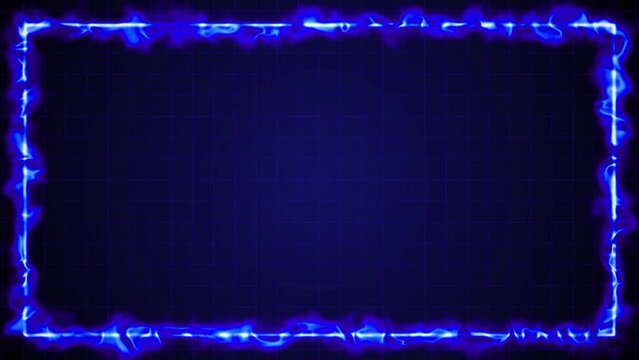 fire flame line frame digital background