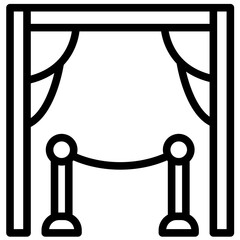 Ceremony vector icon illustration of Award Events iconset.