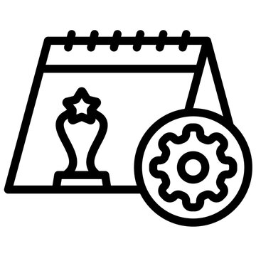 Event Organization vector icon illustration of Award Events iconset.
