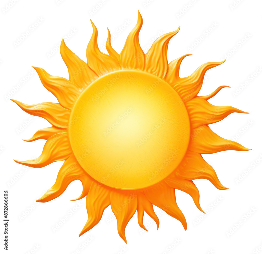 Sticker PNG Sun sunlight sky white background.