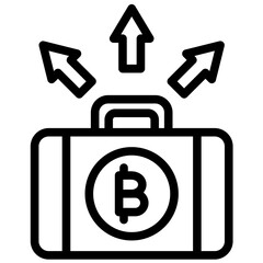 Liquidity vector icon illustration of Cryptocurrency iconset.