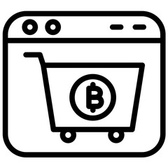 Buy vector icon illustration of Cryptocurrency iconset.