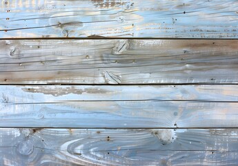 Naklejka premium Distressed Blue and White Wooden Plank Background