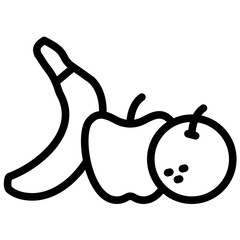 Fruits vector icon illustration of Catering iconset.