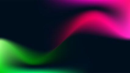 ABSTRACT DARK BACKGROUND ELEGANT GRADIENT MESH PINK GREEN SMOOTH COLOR DESIGN VECTOR TEMPLATE GOOD FOR MODERN WEBSITE, WALLPAPER, COVER DESIGN 