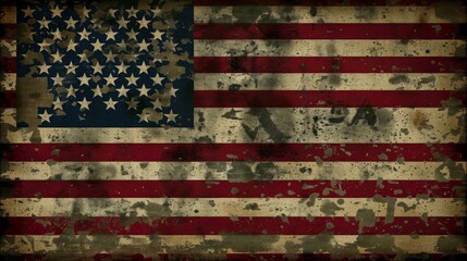 Representation of the american flag for us national loyalty day celebration