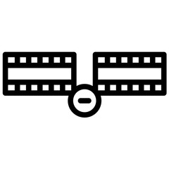 Montage vector icon illustration of Filmmaking iconset.