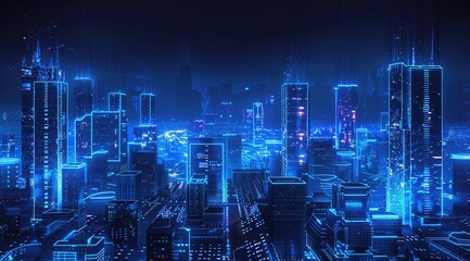 Blue technology style background