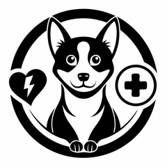 illustration of a dog and cat medical vector