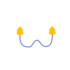 earplugs vector illustration