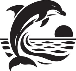 Modern Marine Marvels Vector Dolphins