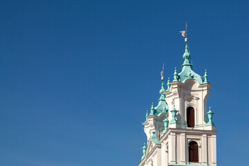 Domes of St. Francis Xavier Cathedral in Grodno, Belarus