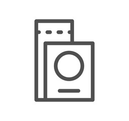 Travel and tourism icon outline and linear vector.	
