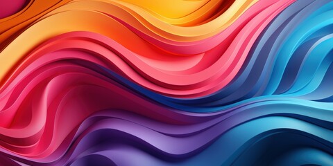 Obraz premium Abstract Colorful Waves Background
