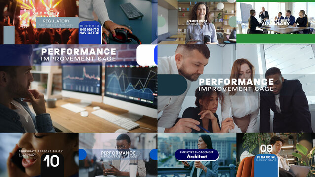 Business Spark | 10 Motion Titles with Control Panels