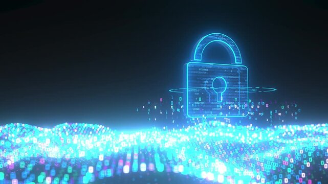 4k Video Cyber Security Concept. Prores 4444