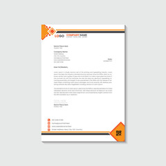 Letterhead Design Template for official and business purposes