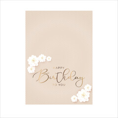 Birthday card vector ready for printing