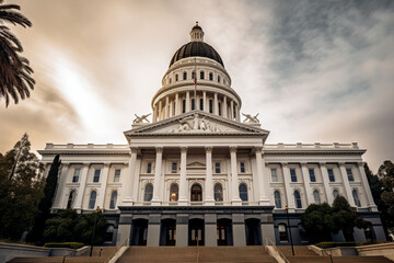 landmark of california on background