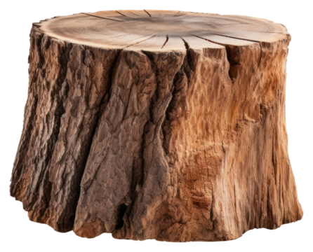PNG Rustic wooden tree stump