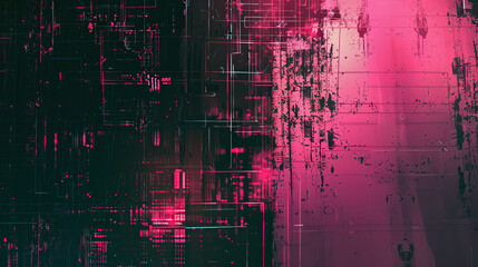 Obraz premium Abstract glitch background, futuristic