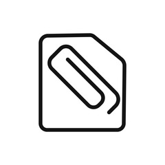 Enclosure icon linear vector graphics sign