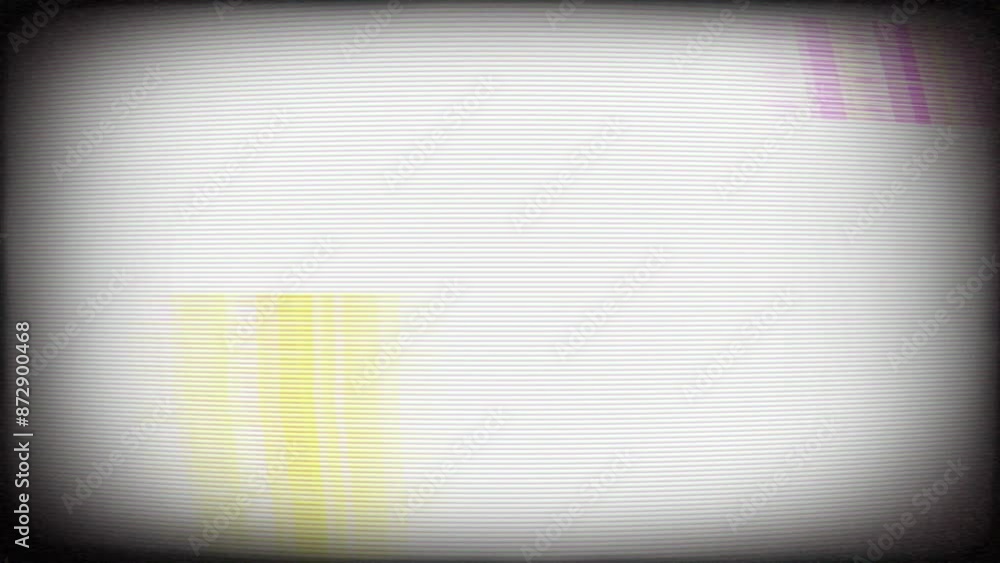 Poster television or computer screen with square shapes in fast motion, glitches, static, flickering and di