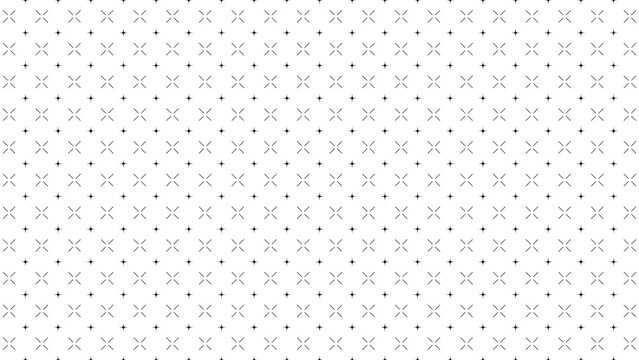 小さなキラキラ模様のキルティング風パターン背景、モノクロ、アスペクト比16:9