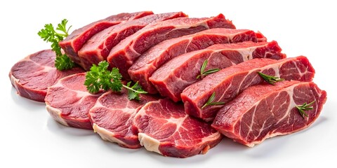 Obraz premium Fresh raw red meat slice