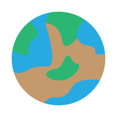 globe Vector Flat Icon Design
