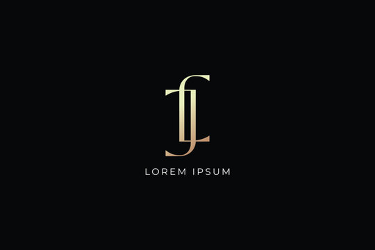 JL letter fashion brand design modern style creative golden wordmark design typography illustration, JL typo, lJ logo design