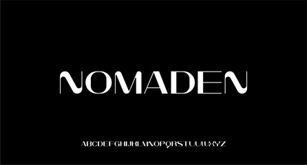 Obraz premium LUXURY ELEGANT AND GLAMOUR FONT TYPE