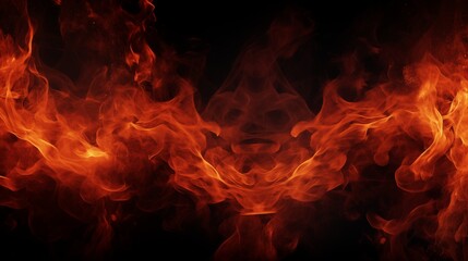 Fototapeta premium A Captivating Display of Intense Burning Flames in a Swirl