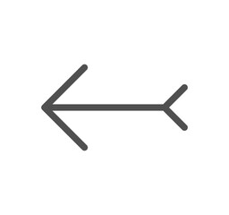 Arrow and navigation icon outline and linear vector.	
